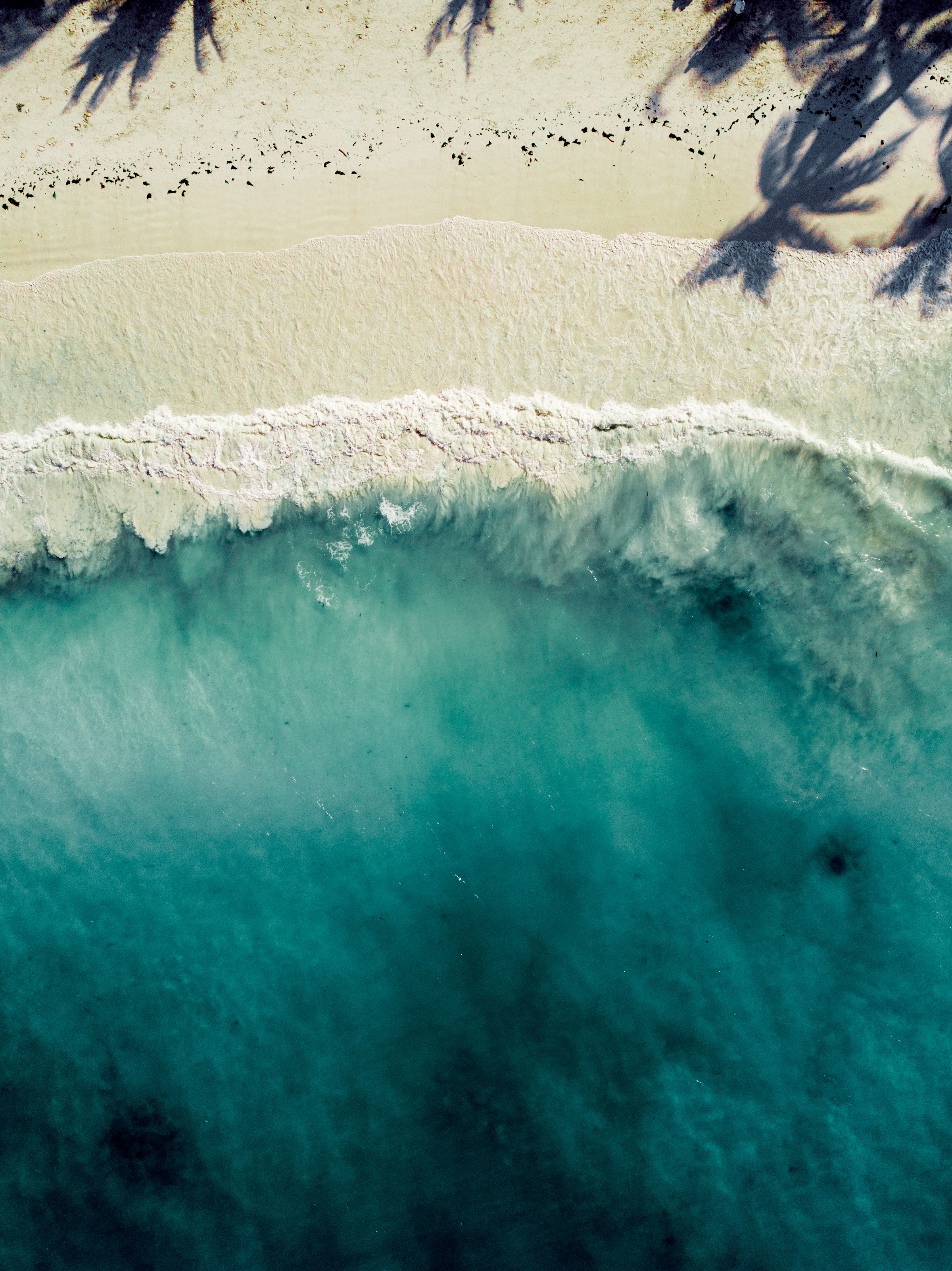 Zanzibar island — aerial ocean landscape with turquoise water and reef patterns
