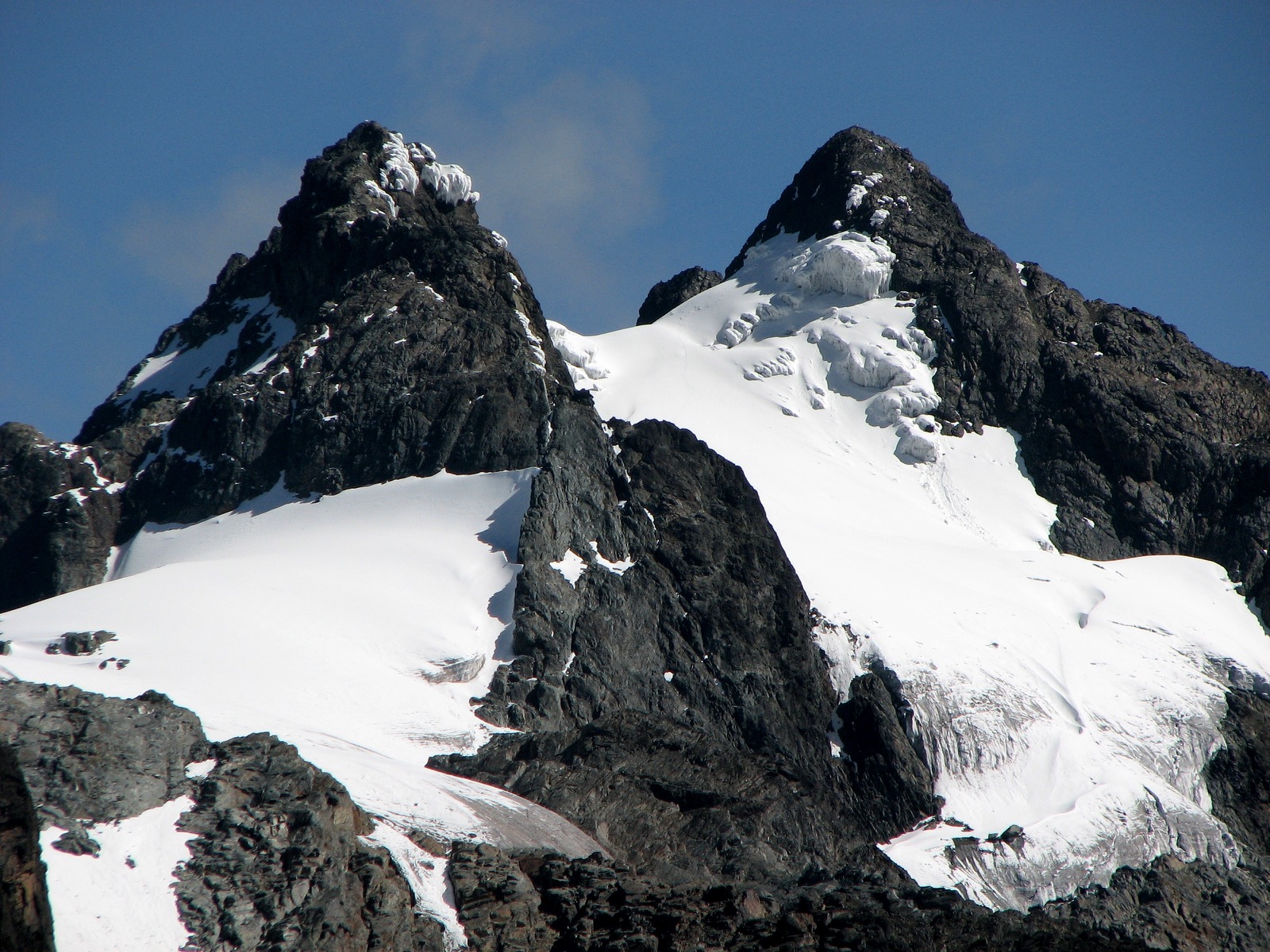 Snow-capped Rwenzori peaks — Mount Rwenzori trek, Uganda
