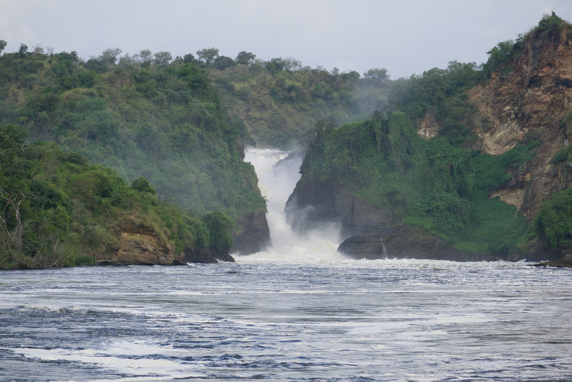 Murchison Falls — Victoria Nile plunging through the gorge, Uganda